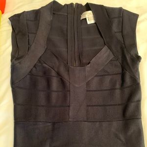 French connection navy body con dress